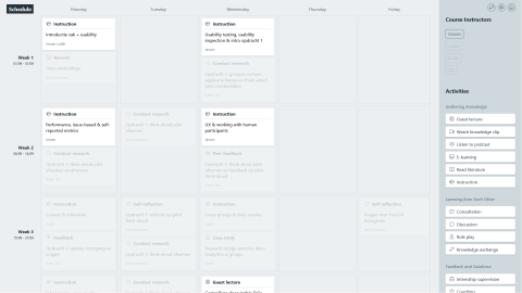 BlendEd Schedule view