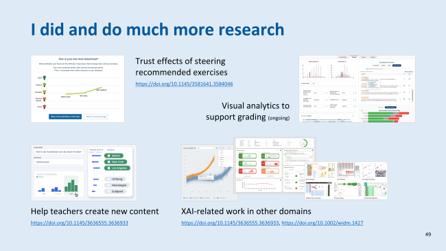 I did and do much more research