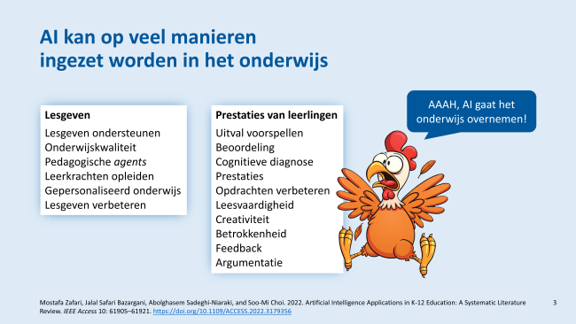 AI can be applied in many ways in education