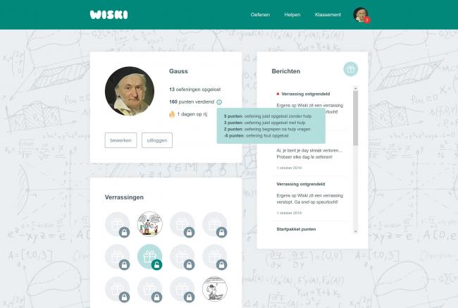 Profile page on Wiski